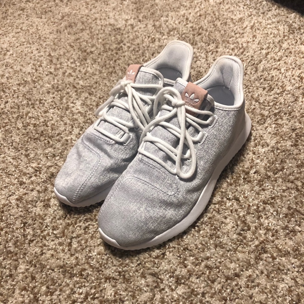 Womens Adidas Tubular Shoes- Shadow Gray